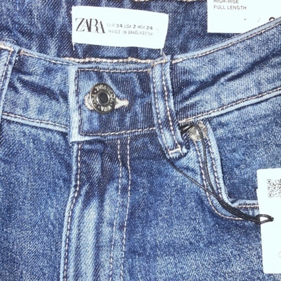 ZARA Split Slim Full Length Jeans Blogger Insta Favorite - Picture 7 of 12